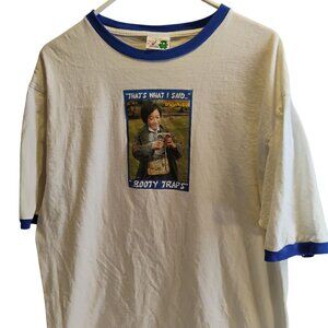Vintage The Goonies Booty Trap Graphic Print Ringer T Shirt XL Y2K Movie tee